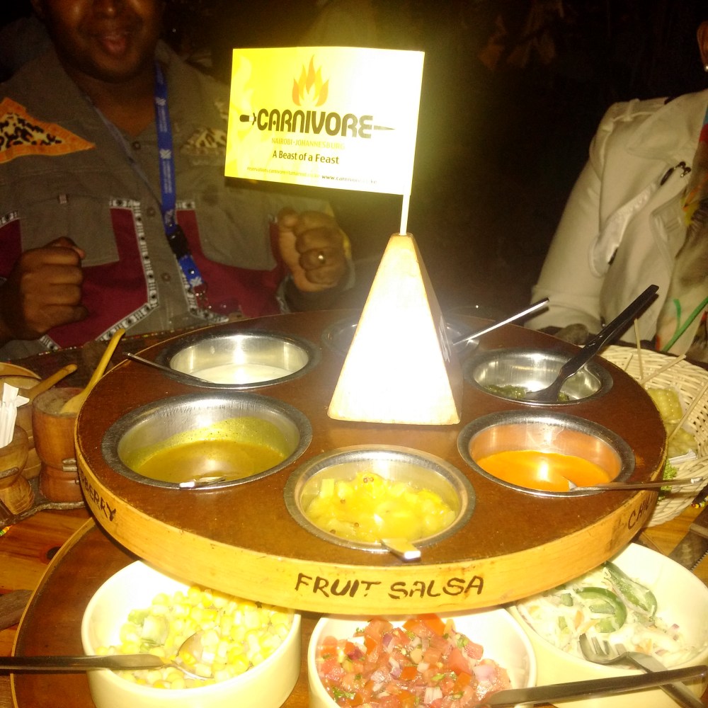 Dinner at Carnivore for Kivumbi and South Africa Delegation