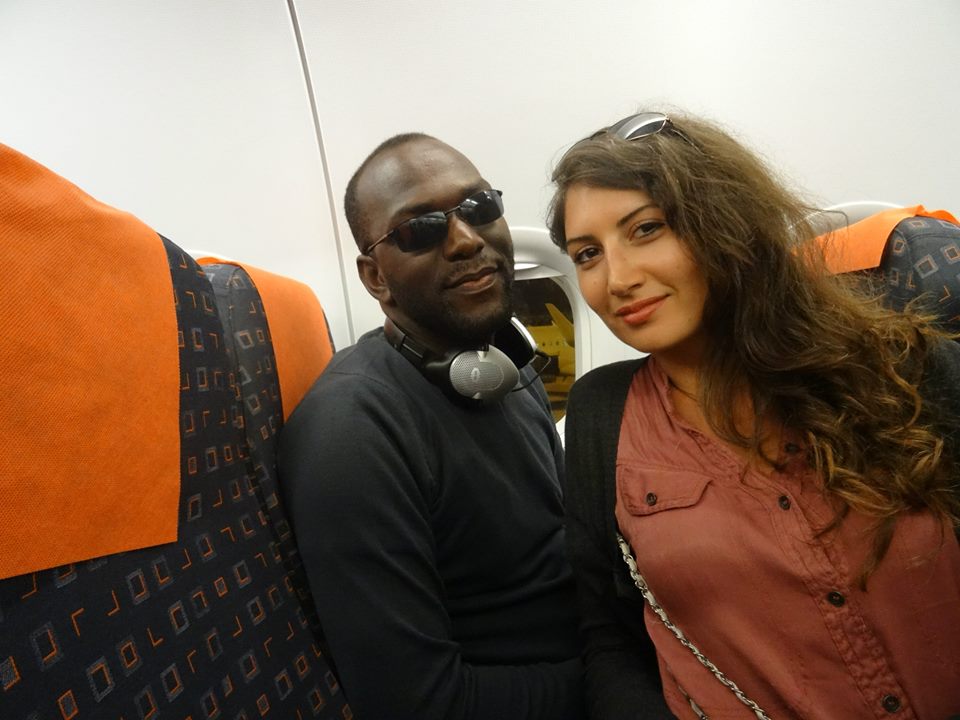 Mr & Mrs. Ntwatwa on a flight