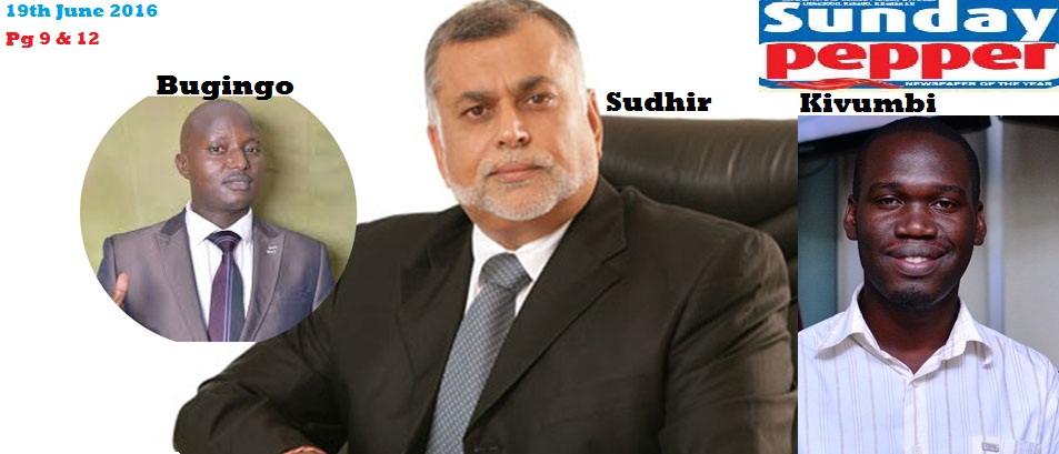 Sudhir Ruparelia, Kivumbi Earnest Benjamin & Pastor Aloysius Bugingo in Redpepper