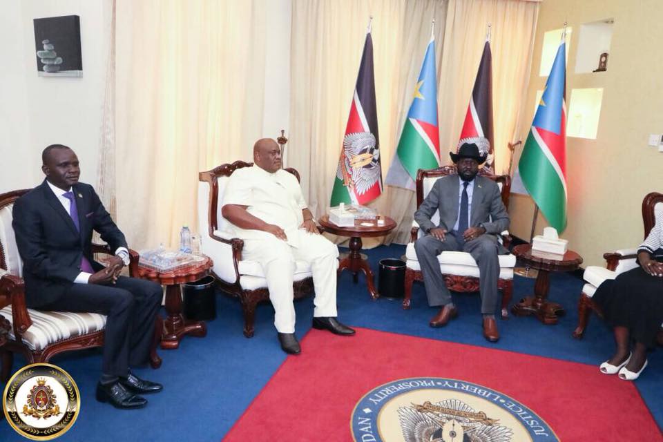 HTP VP-Africa Frnaklin Mondo Mugisha Meets with South Sudanese President Salvar Kiir (2 (3)